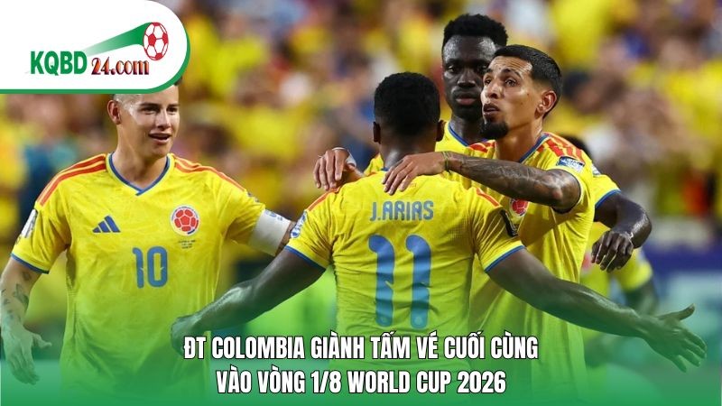 ĐT Colombia giành tấm vé cuối cùng vào vòng 1/8 World Cup
